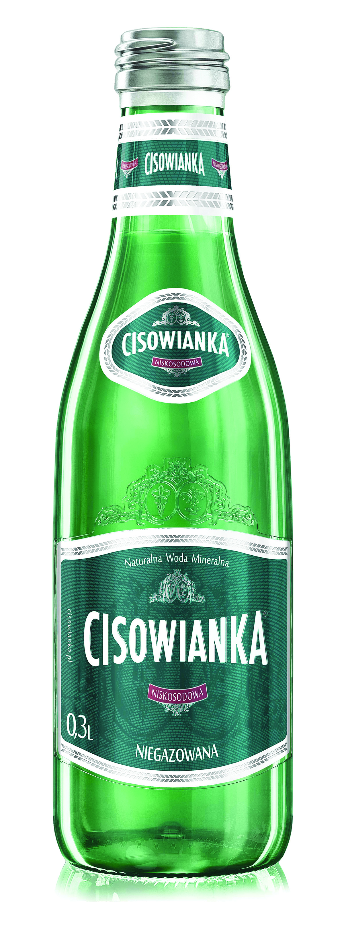 Woda Cisowianka classique, niegazowana, butelka szklana, 0,3l