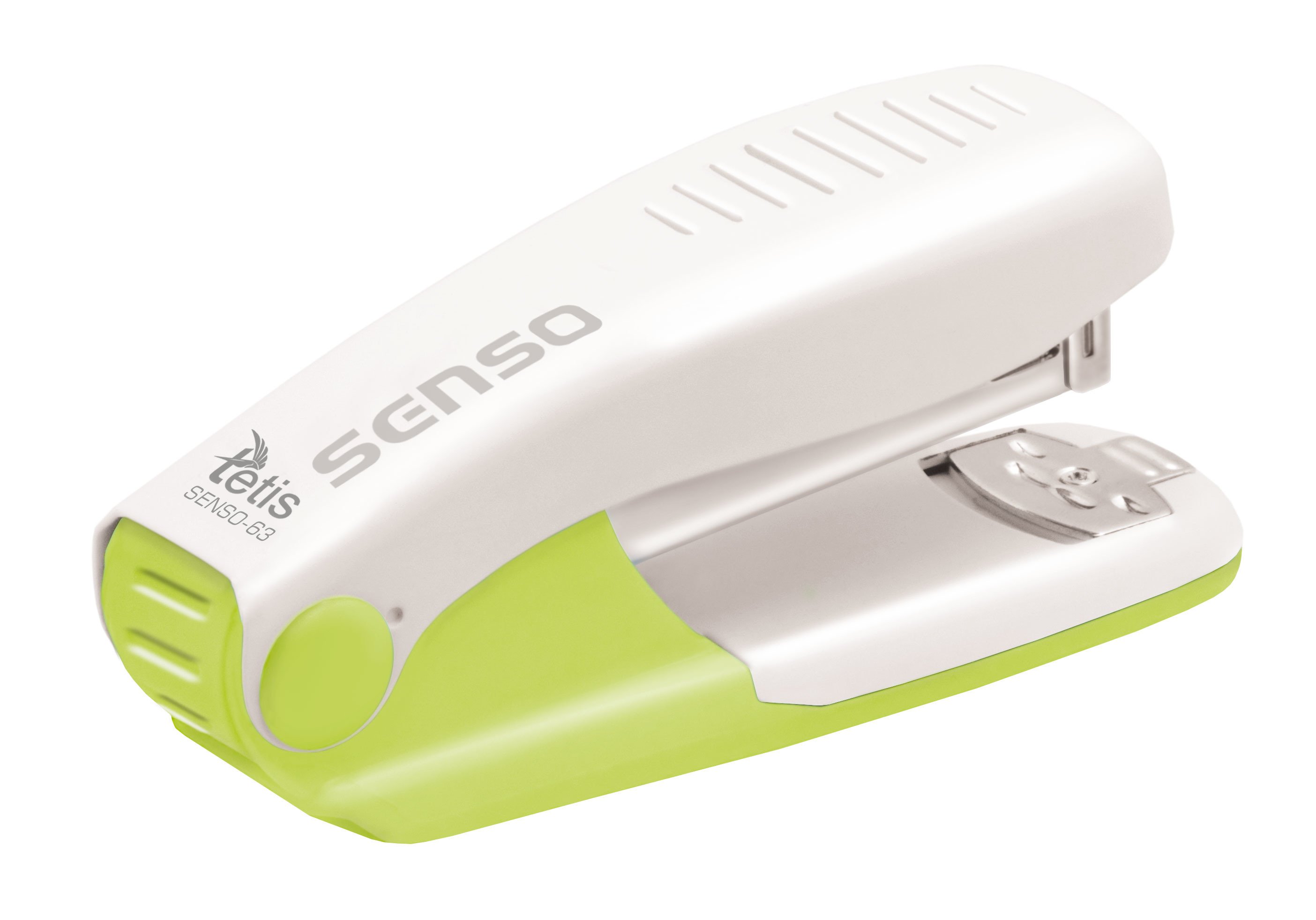 Zszywacz metalowy senso 63 biało-zielony | eazbiuro.pl | Kup sprytnie!