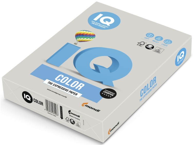Papier ksero iq color A4 szary gr21