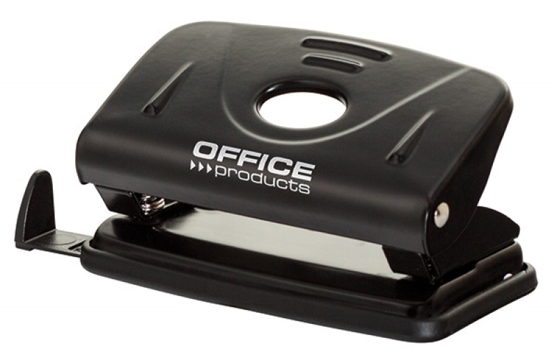 Dziurkacz Office Products, dziurkuje do 12 kartek, metal, czarny | eazbiuro.pl | Działaj teraz!