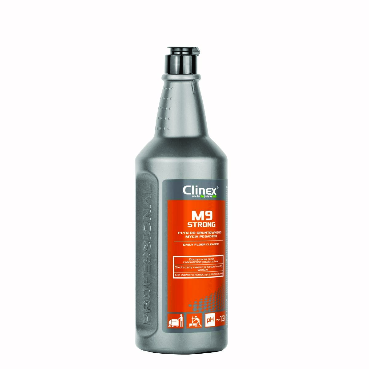 Płyn CLINEX M9 Strong, do gruntownego mycia posadzek, 1l Płyn CLINEX M9 Strong, do gruntownego mycia posadzek, 1l