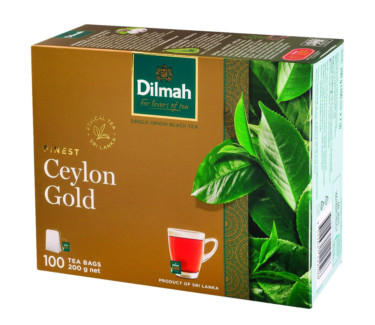 Herbata czarna Dilmah Ceylon Gold 100 torebek Herbata czarna Dilmah Ceylon Gold 100 torebek