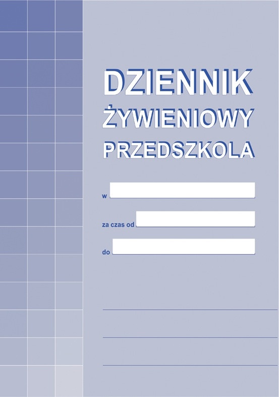 Druk dziennik żywieniowy przedszkola | eazbiuro.pl | Kup bez wahania!