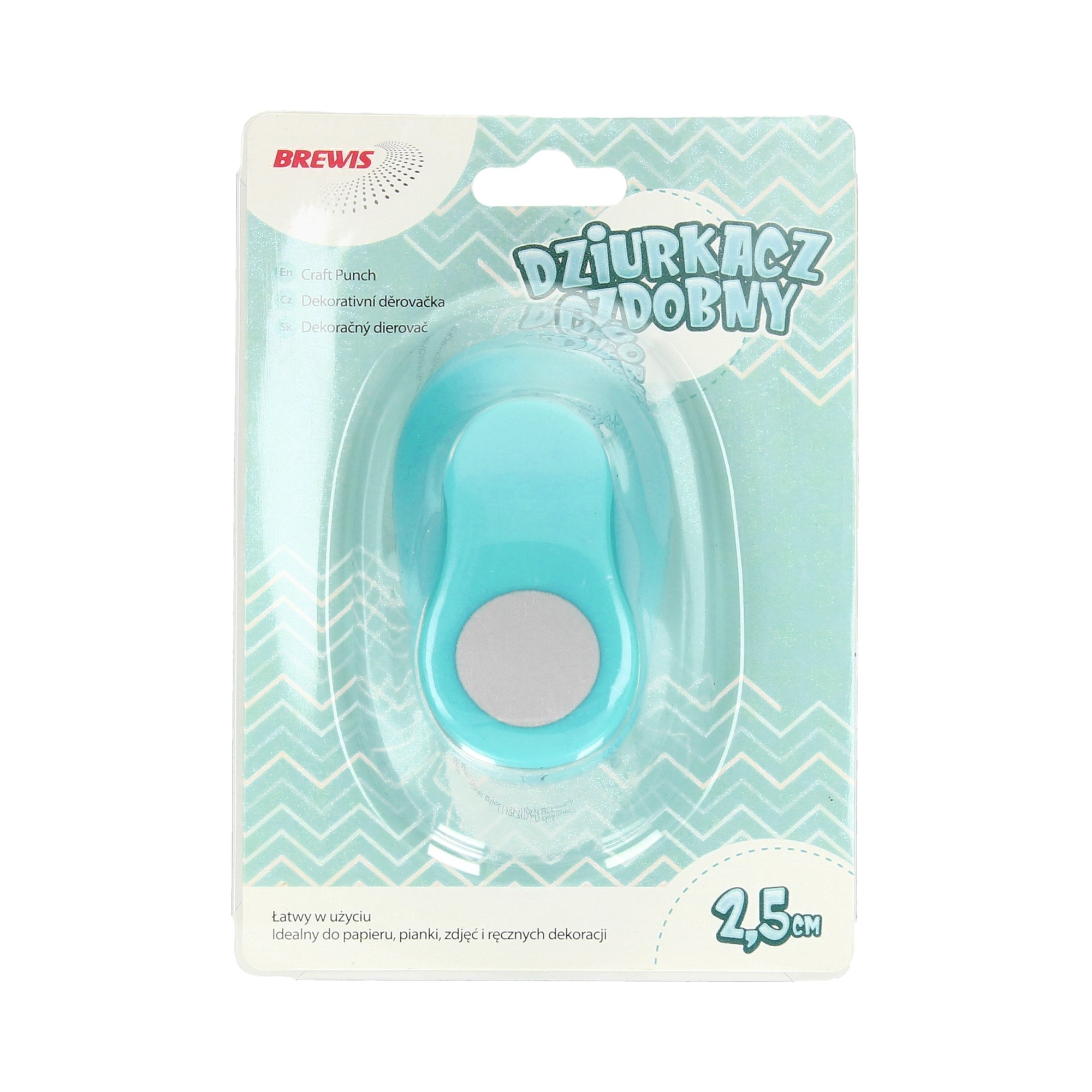 Dziurkacz ozdobny 2,5 cm koło do biura | eazbiuro.pl | Zamów online!