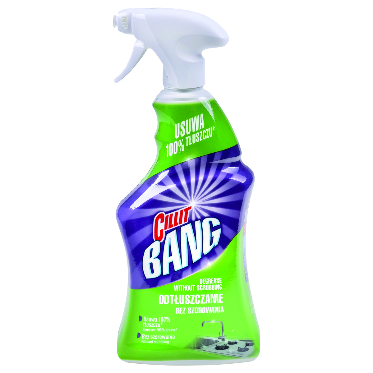 Spray uniwersalny cillit bang, tłuszcz i smugi, 750 ml Spray uniwersalny cillit bang, tłuszcz i smugi, 750 ml