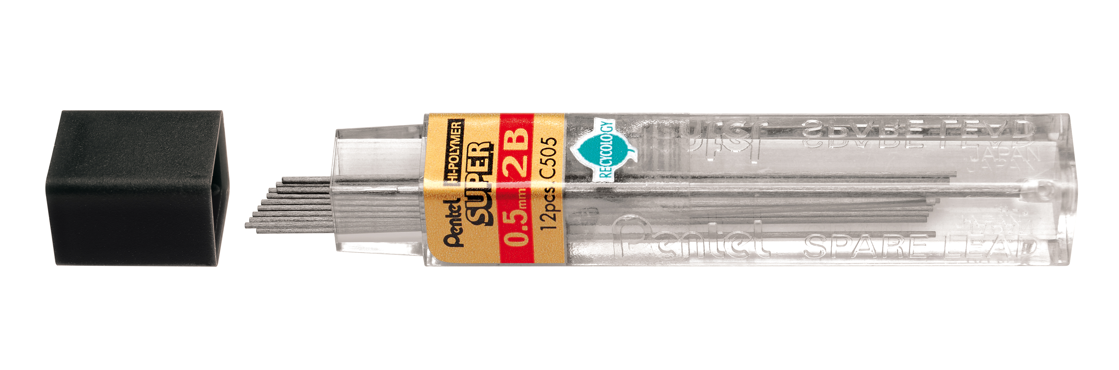 Grafity ołówkowe 0,5 mm Pentel C505 2b Grafity ołówkowe 0,5 mm Pentel C505 2b