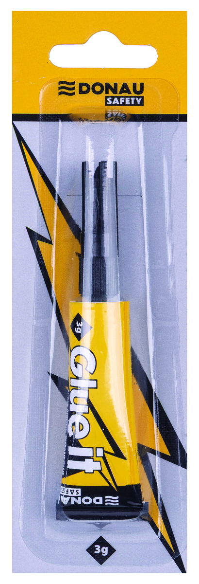 Klej błyskawiczny Donau Safety Glue it 3g transparentny Klej błyskawiczny Donau Safety Glue it 3g transparentny