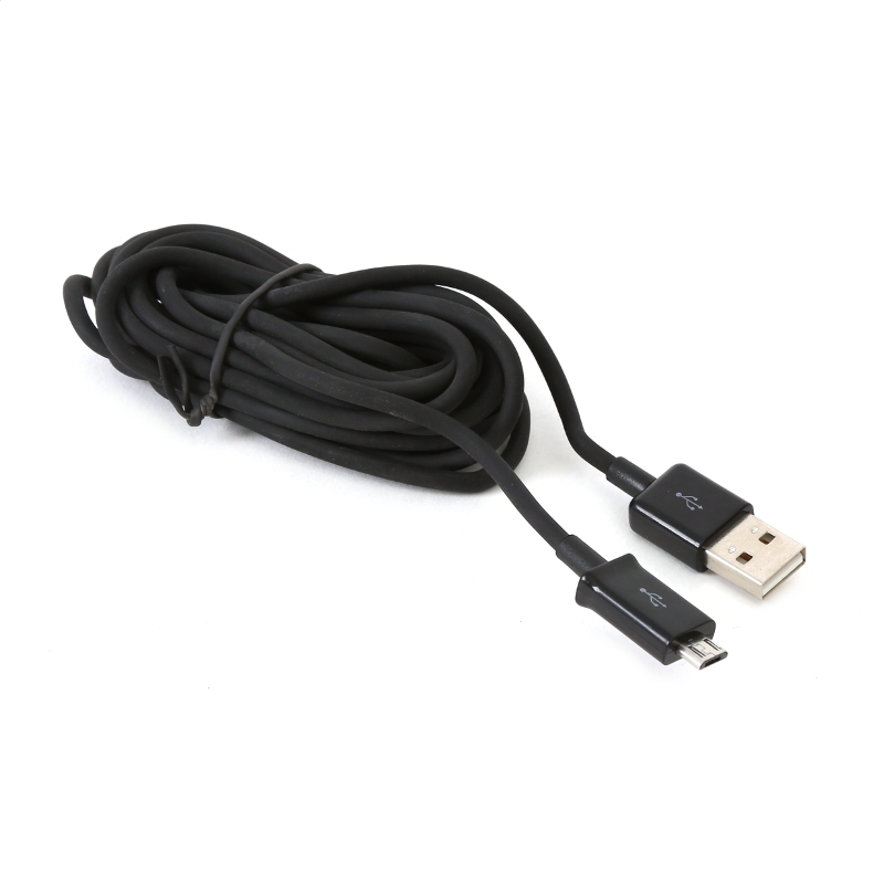 Platinet mud micro usb to usb cable 2a 3m black blister 42875