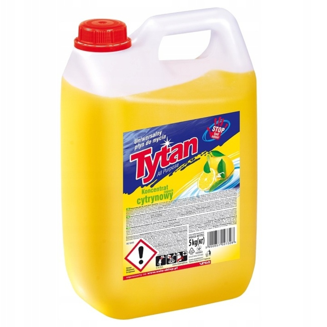Płyn do podłóg Tytan cytrynowy 5 l | eazbiuro.pl | Zamów bezpiecznie!