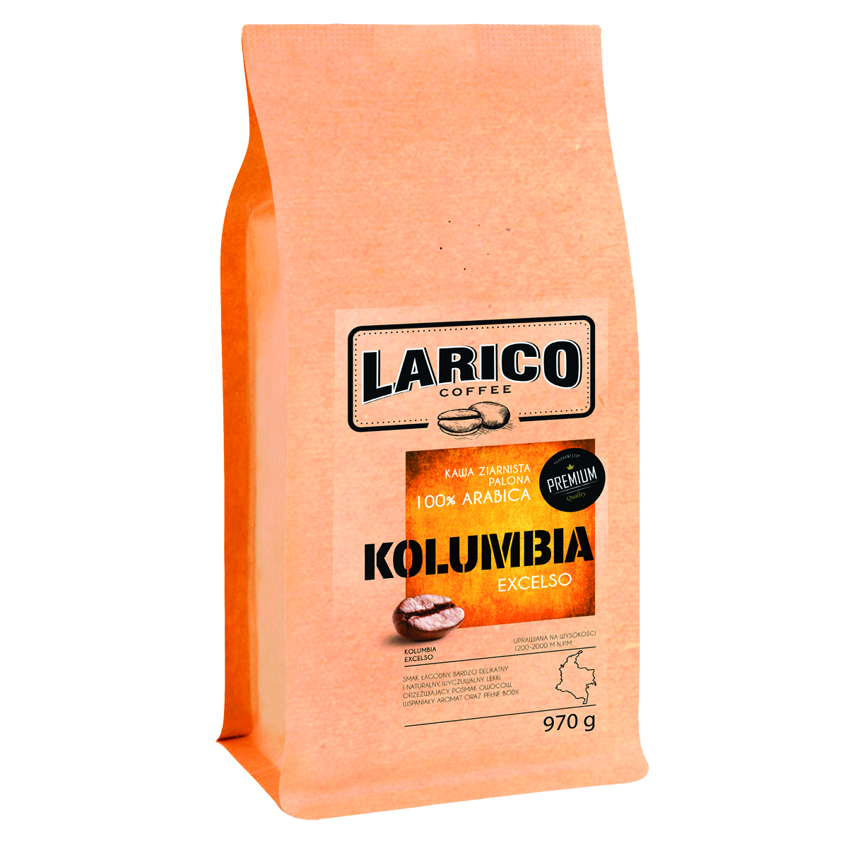 Kawa Larico kolumbia excelso, ziarnista, 970g