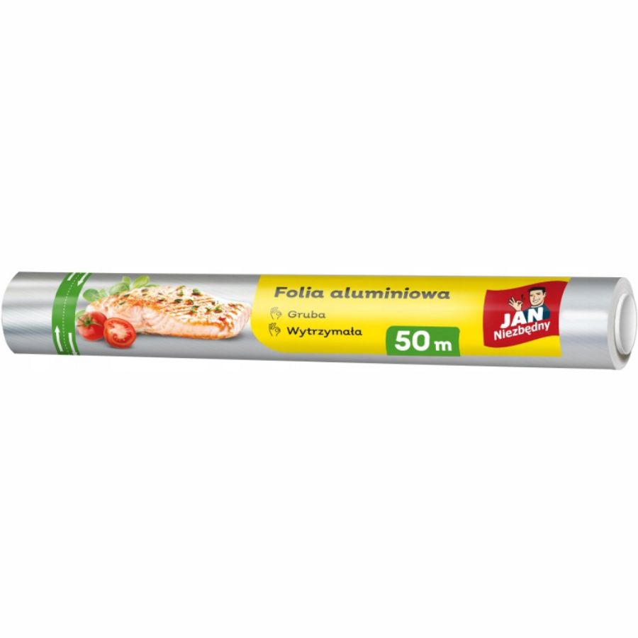 Folia aluminiowa 50m Jan Niezbędny z tłoczeniem