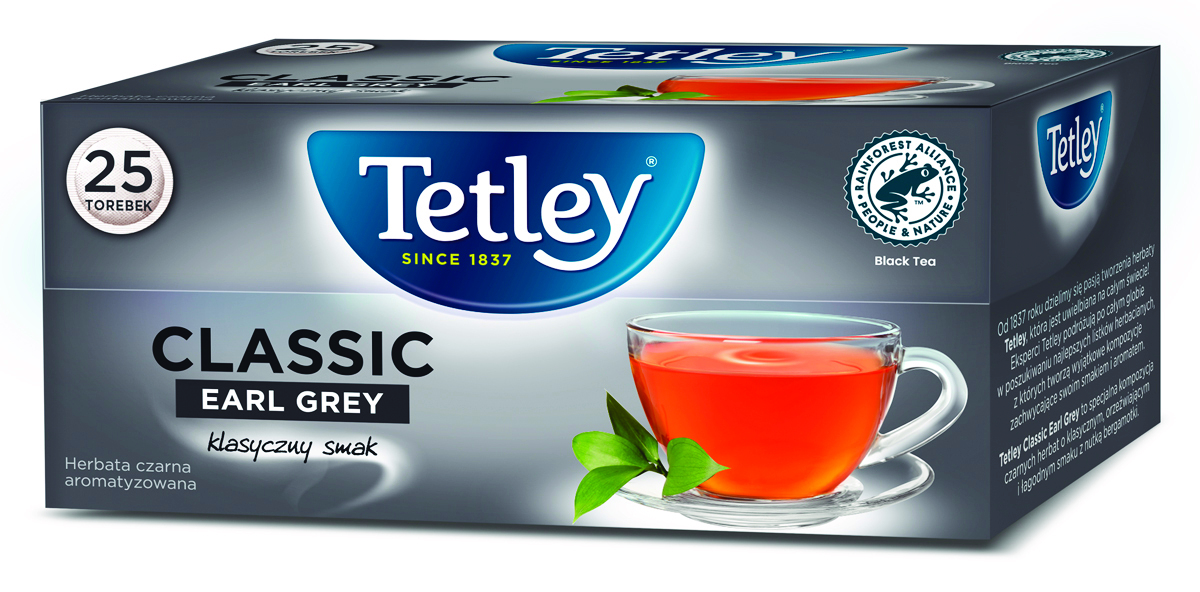 Herbata TETLEY Classic Earl Grey, 25 torebek Herbata TETLEY Classic Earl Grey, 25 torebek