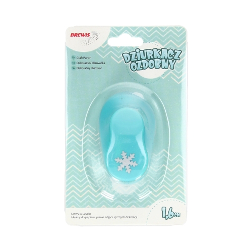 Dziurkacz ozdobny 1,6 cm śnieżynka | eazbiuro.pl | Kup z rabatem!