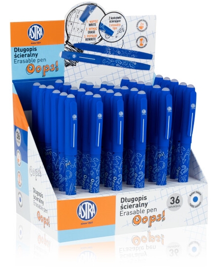 Długopis wymazywalny oops niebieski | eazbiuro.pl | Kup wyjątkowo!