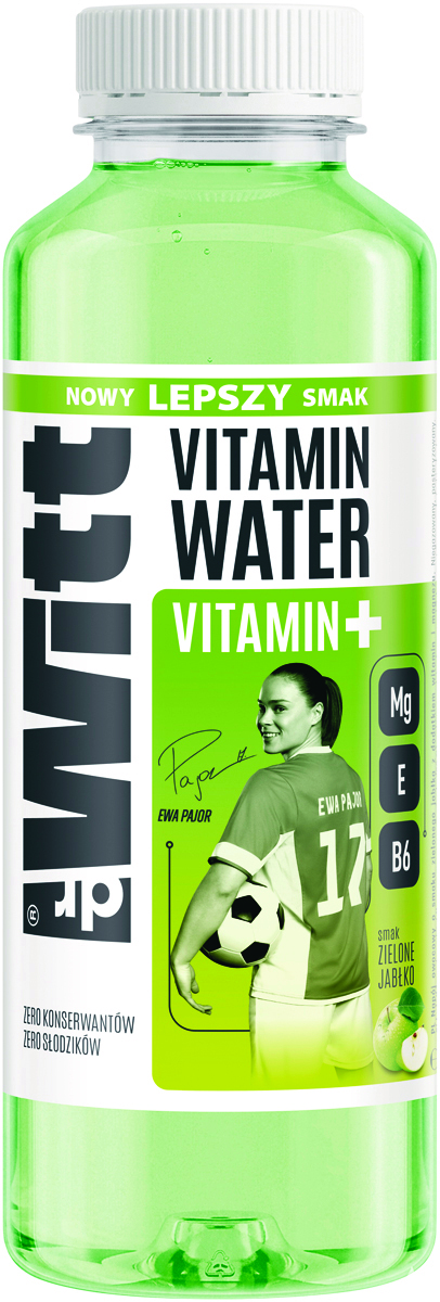 Napój DR WITT Iso Vitamin Water, wit E, zielone jabłko, 0,55l, kaucja