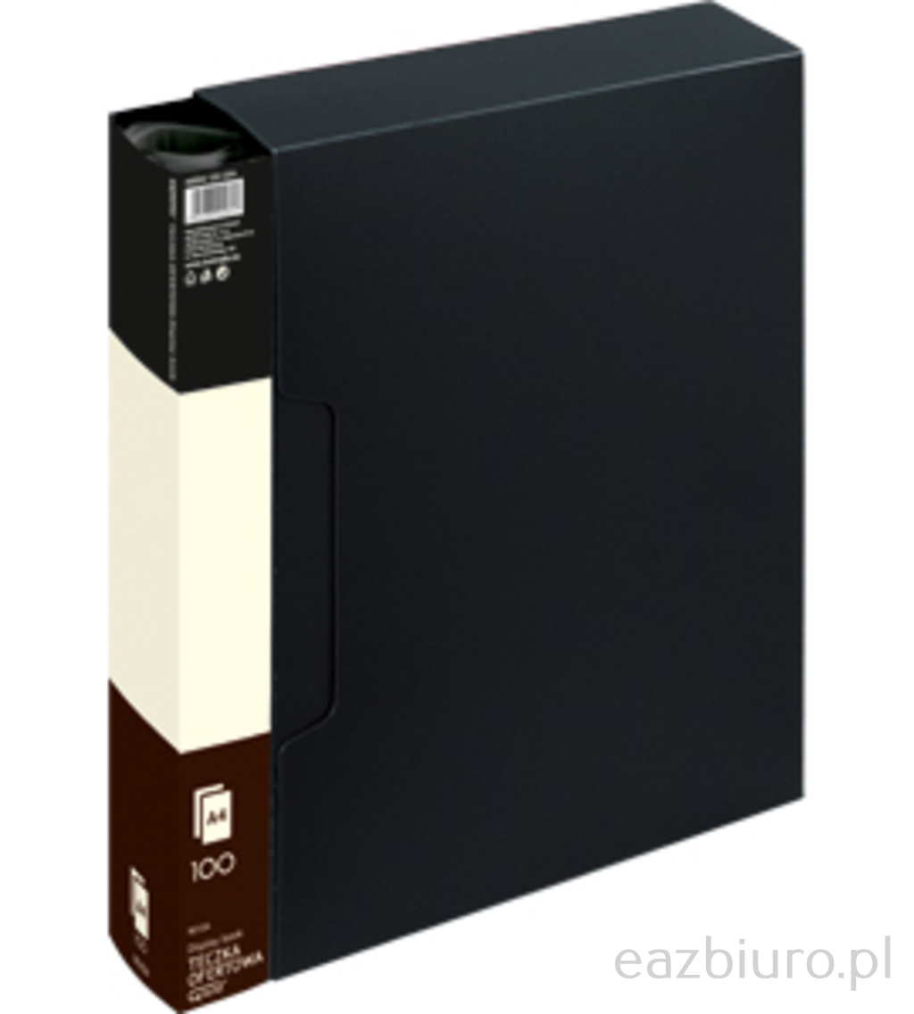Teczka ofertowa 9010 a 100 koszulek Grand czarna | eazbiuro.pl | Kup wygodnie!