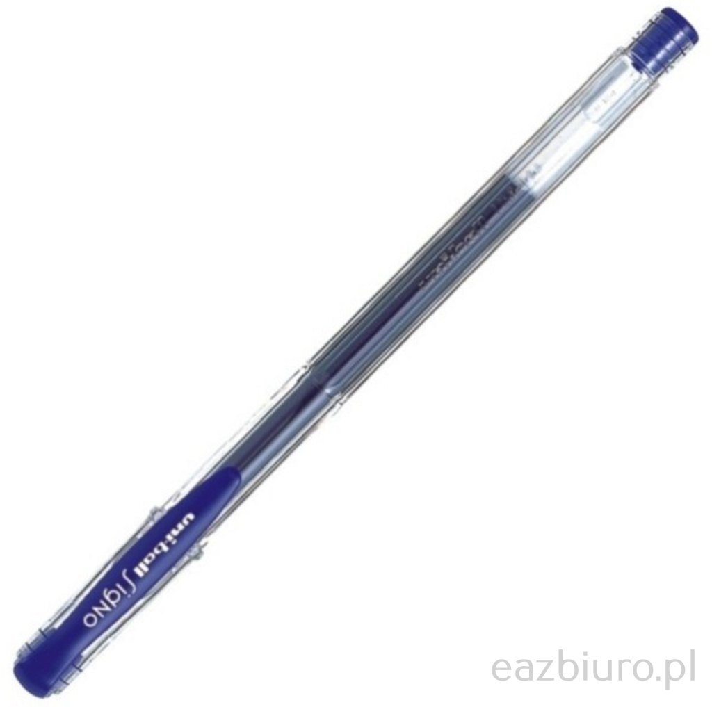 Długopis żelowy um-100, niebieski, uni | eazbiuro.pl | Wybierz i kup!