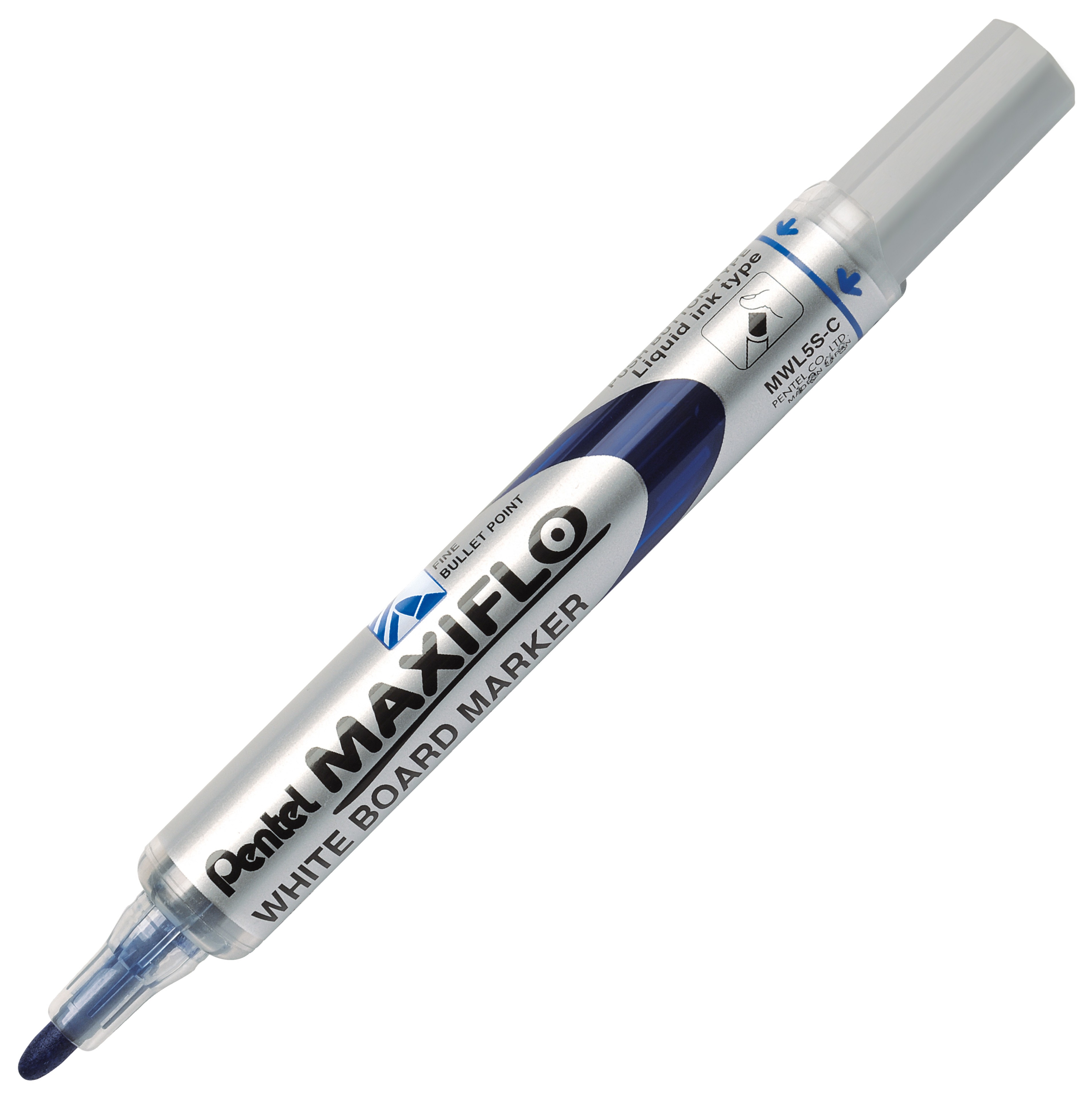 Marker do tablic suchościeralnych Pentel maxiflo mwl5s niebieski | eazbiuro.pl | Wybierz i kup!