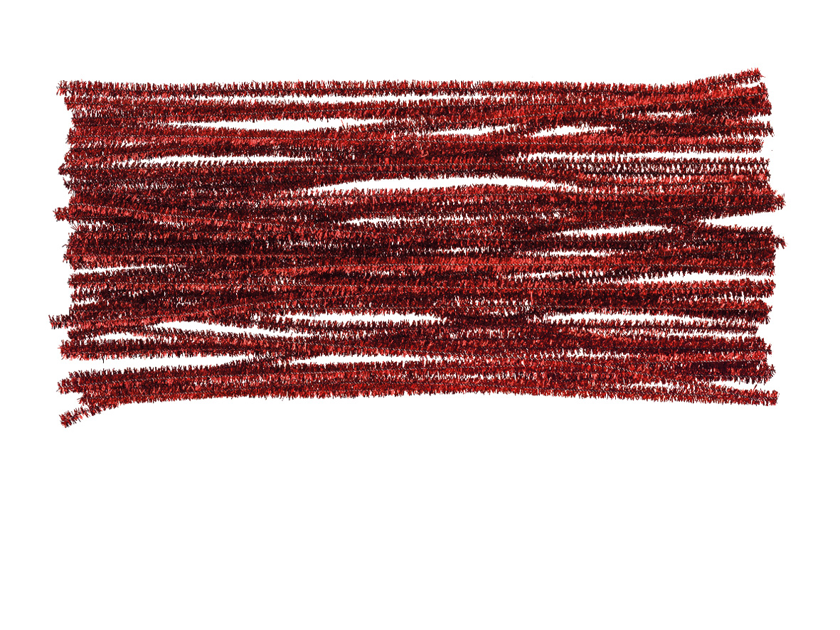 Druciki kreatywne metalizowane 30 cm zestaw 40 sztuk czerwone | eazbiuro.pl | Kup od razu!