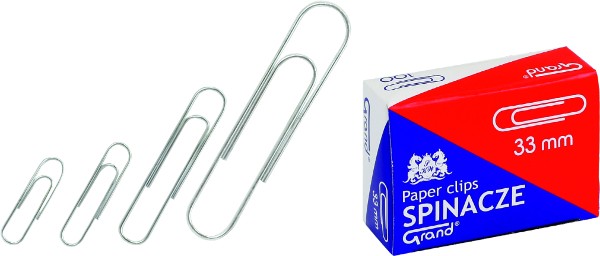 Spinacze 33 mm Grand okrągłe do biura | eazbiuro.pl | Zamów online!