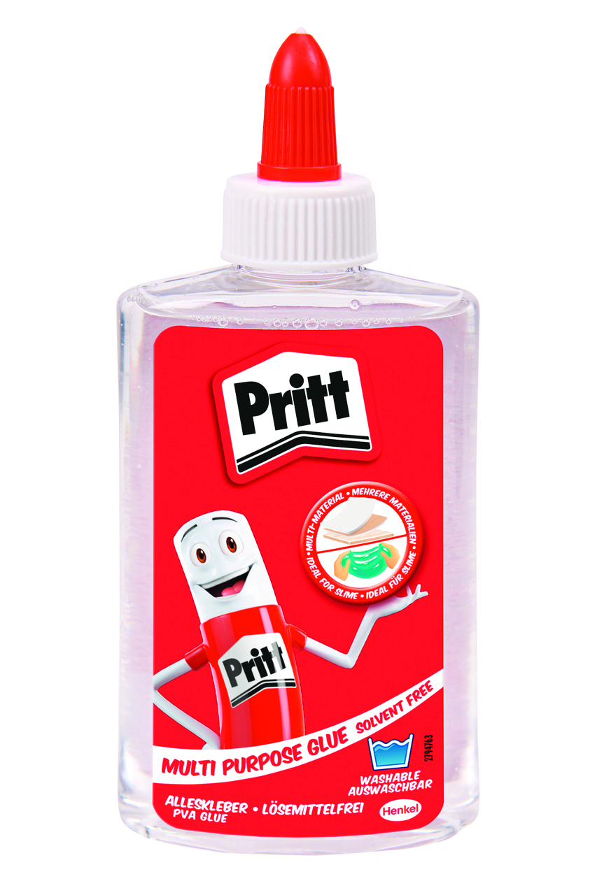 Klej w płynie PRITT PVA Multi Glue, uniwersalny, w butelce, 145ml, transparentny Klej w płynie PRITT PVA Multi Glue, uniwersalny, w butelce, 145ml, transparentny