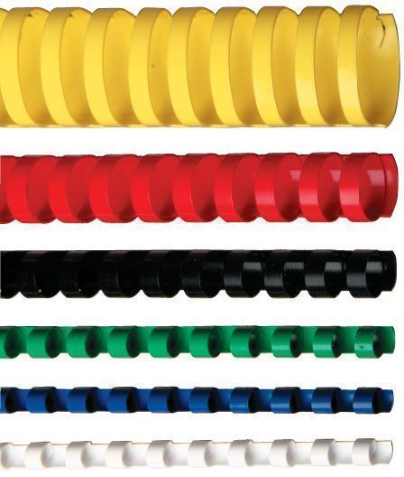 Grzbiety Plastikowe 18 mm czarne 100 sztuk