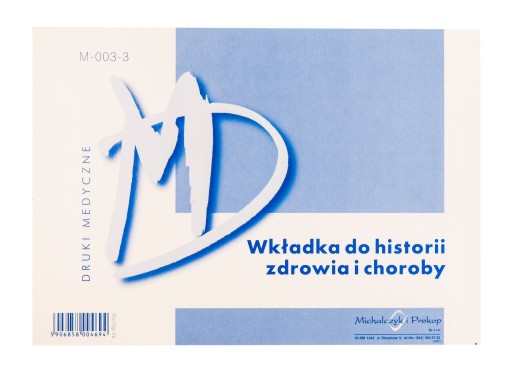 Druk wkładka do historii zdrowia i choroby mz/og-2a | eazbiuro.pl | Nie przegap!
