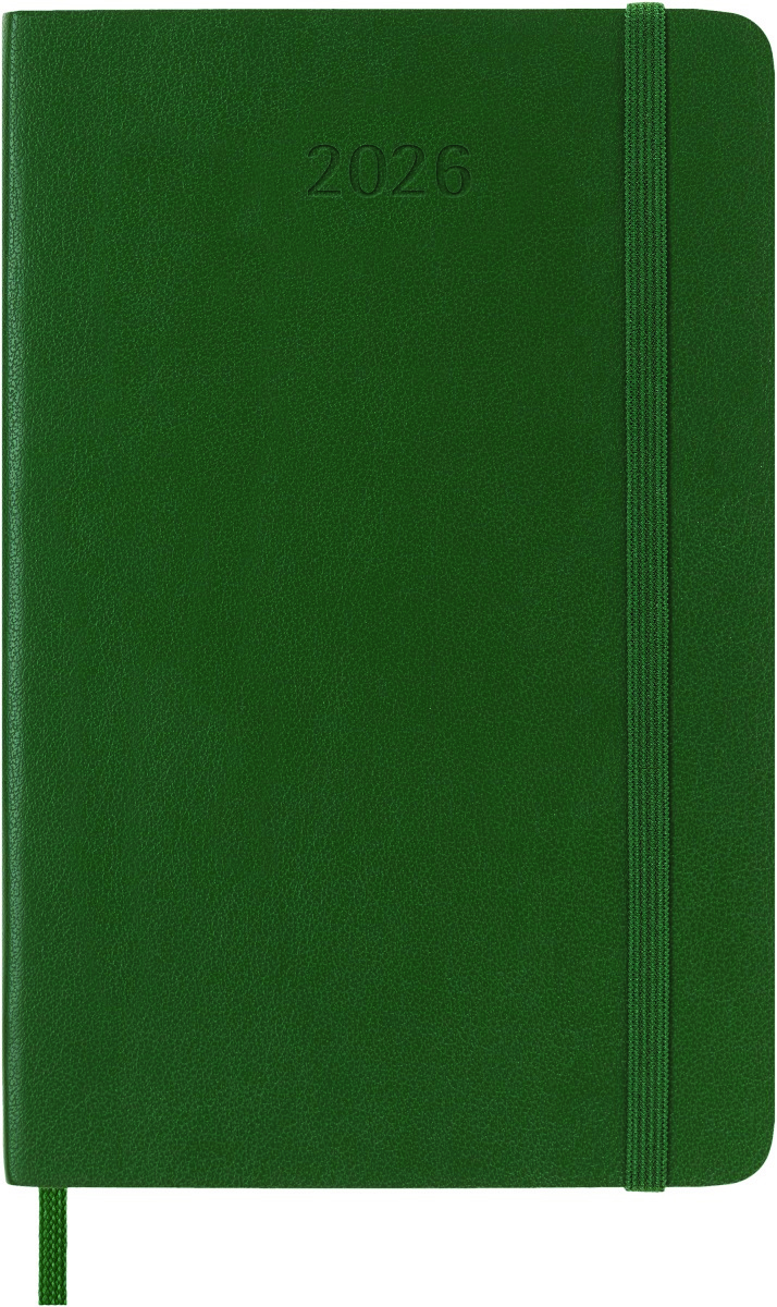 Kalendarz tygodniowy MOLESKINE 2026, 12M, P, miękka oprawa, 9x14cm, myrtle green