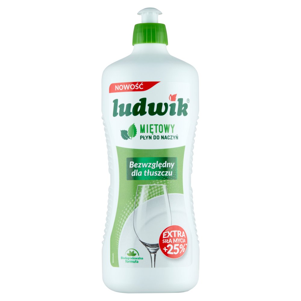 Płyn do mycia naczyń Ludwik mięta 900 ml | eazbiuro.pl | Kup w promocji!