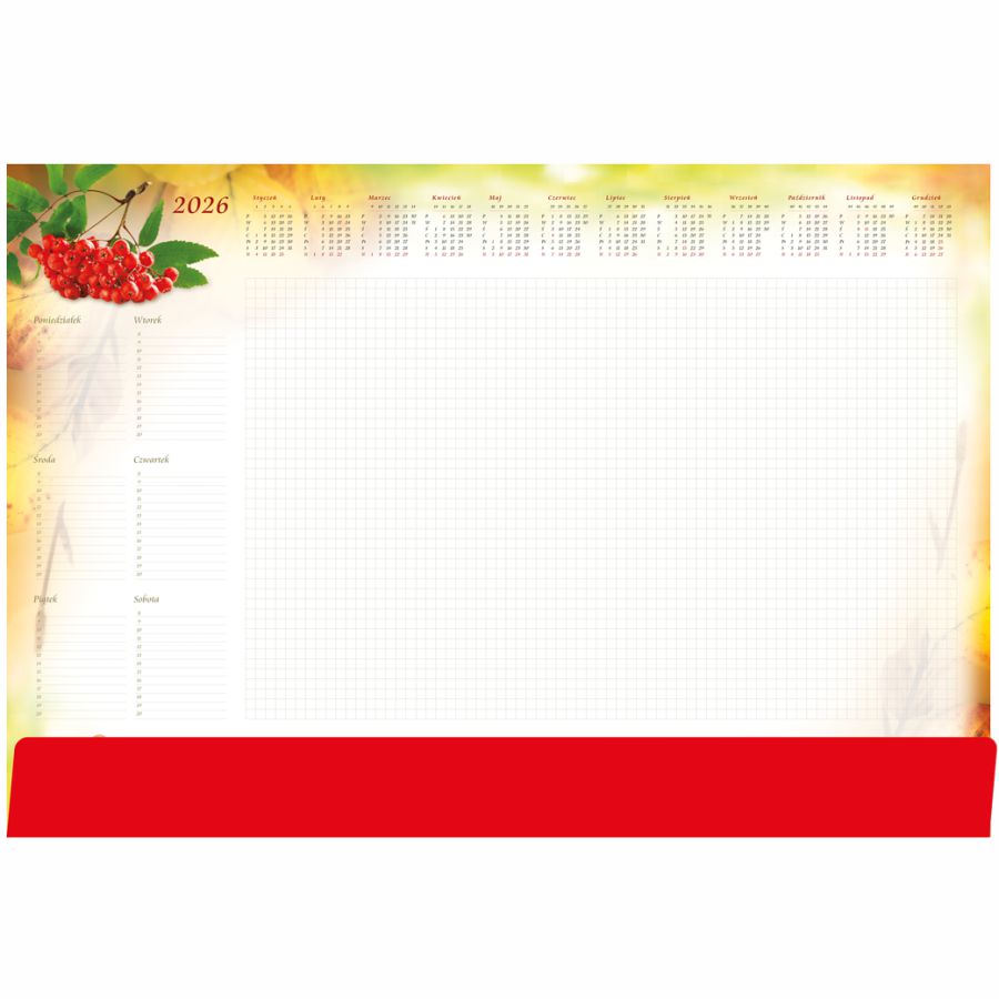 Podkładka biuwar kalendarz z planerem B3 t-2-b3-6 -- towar sezonowy dostępny tylko do | eazbiuro.pl | Kliknij i kup!
