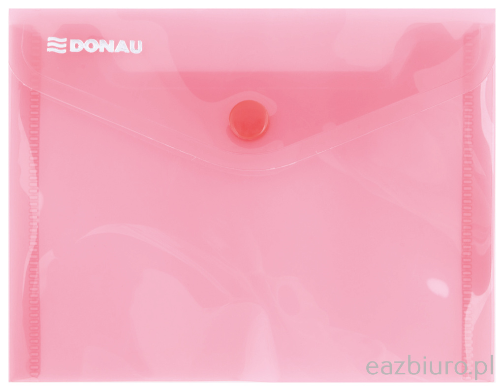 Teczka Plastikowa koperta A6 Donau czerwona | eazbiuro.pl | Nie czekaj!