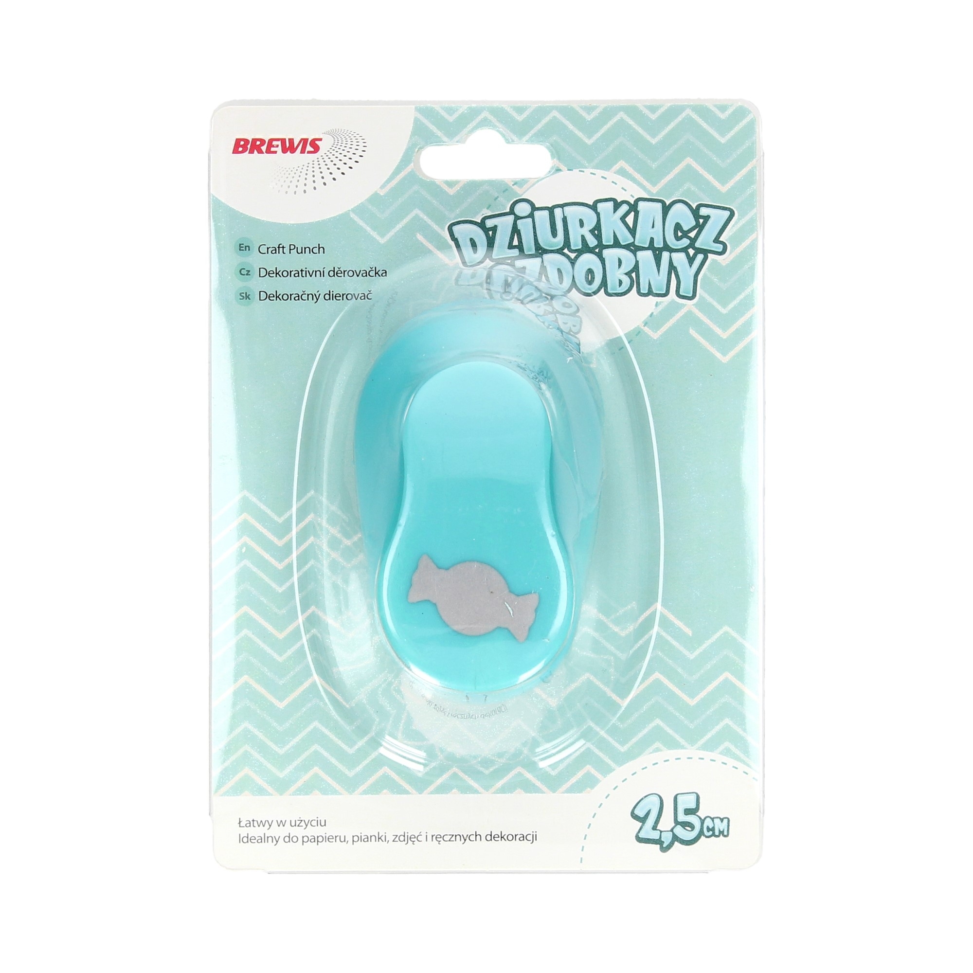 Dziurkacz ozdobny 2,5 cm cukierek | eazbiuro.pl | Kup z rabatem!