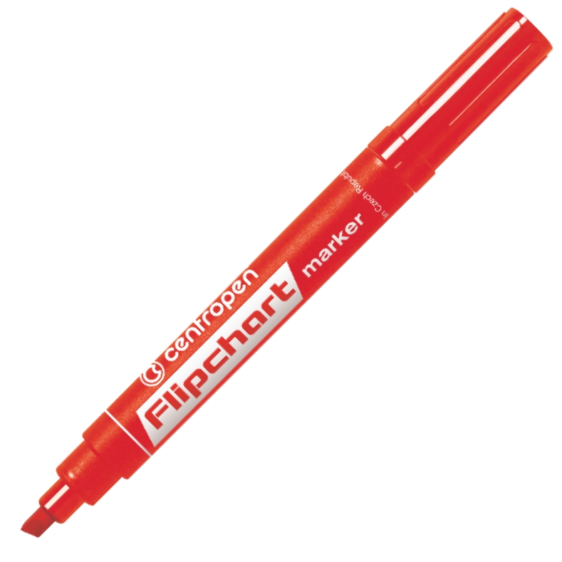 Marker do flipchartu 8560 Centropen ścięta końcówka czerwony