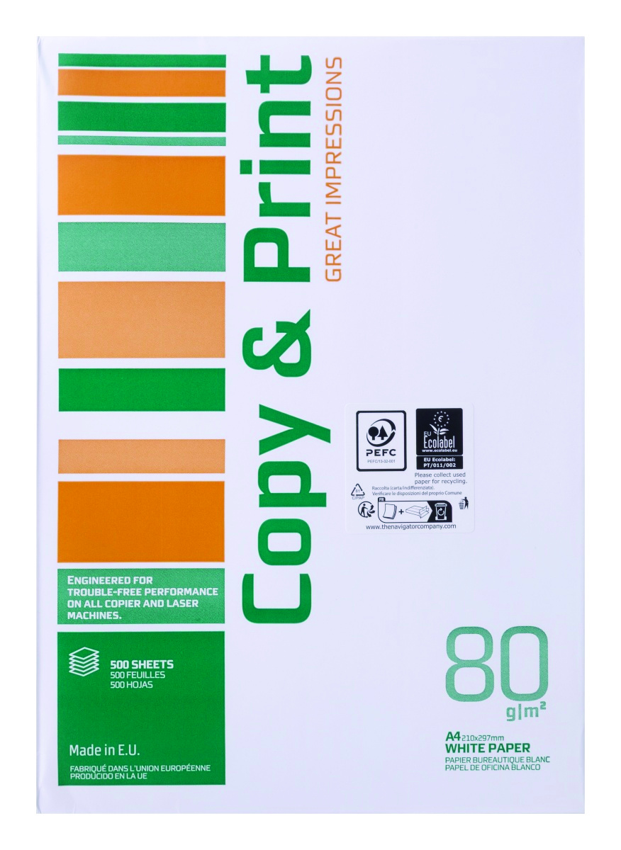 Papier ksero COPY&PRINT, A4, klasa C, 80gsm, 500 ark. Papier ksero COPY&PRINT, A4, klasa C, 80gsm, 500 ark.