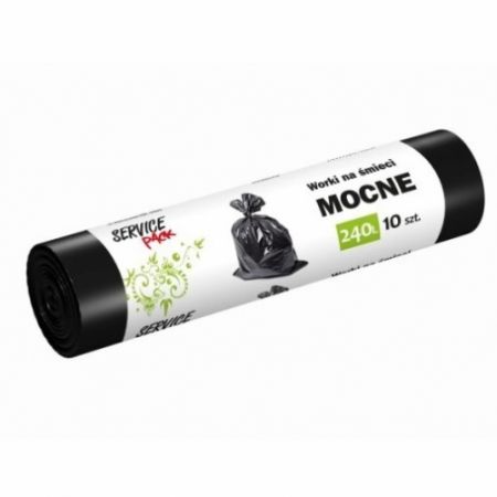 Worki na śmieci Stella ldpe mocne, 240 l zestaw 10 sztuk. | eazbiuro.pl | Kliknij i kup!