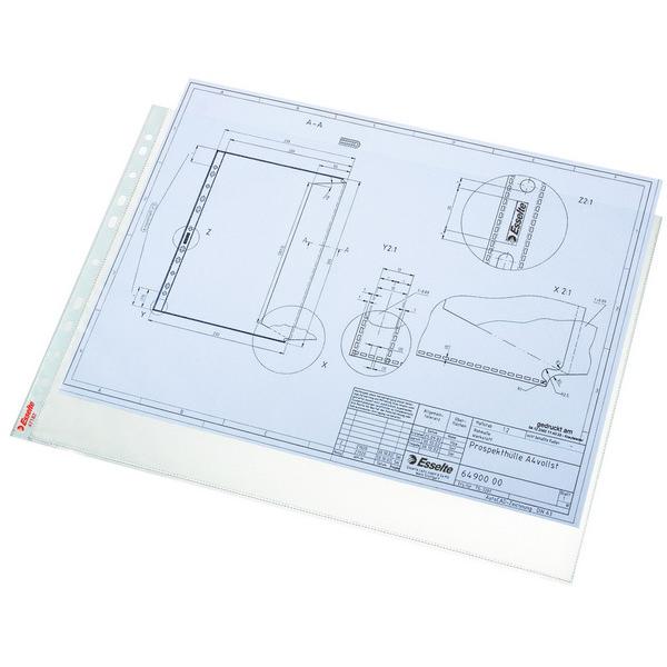 Koszulki Esselte groszkowe A3 kolor przezroczysty | eazbiuro.pl | Działaj teraz!