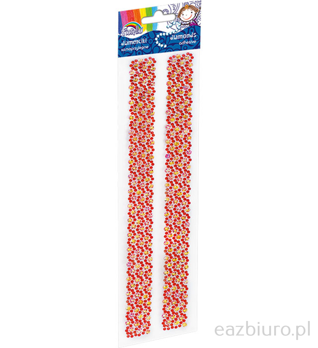 Diamenciki samoprzylepne Fiorello gr- ds081-6 czerwono-złote | eazbiuro.pl | Kliknij i kup!
