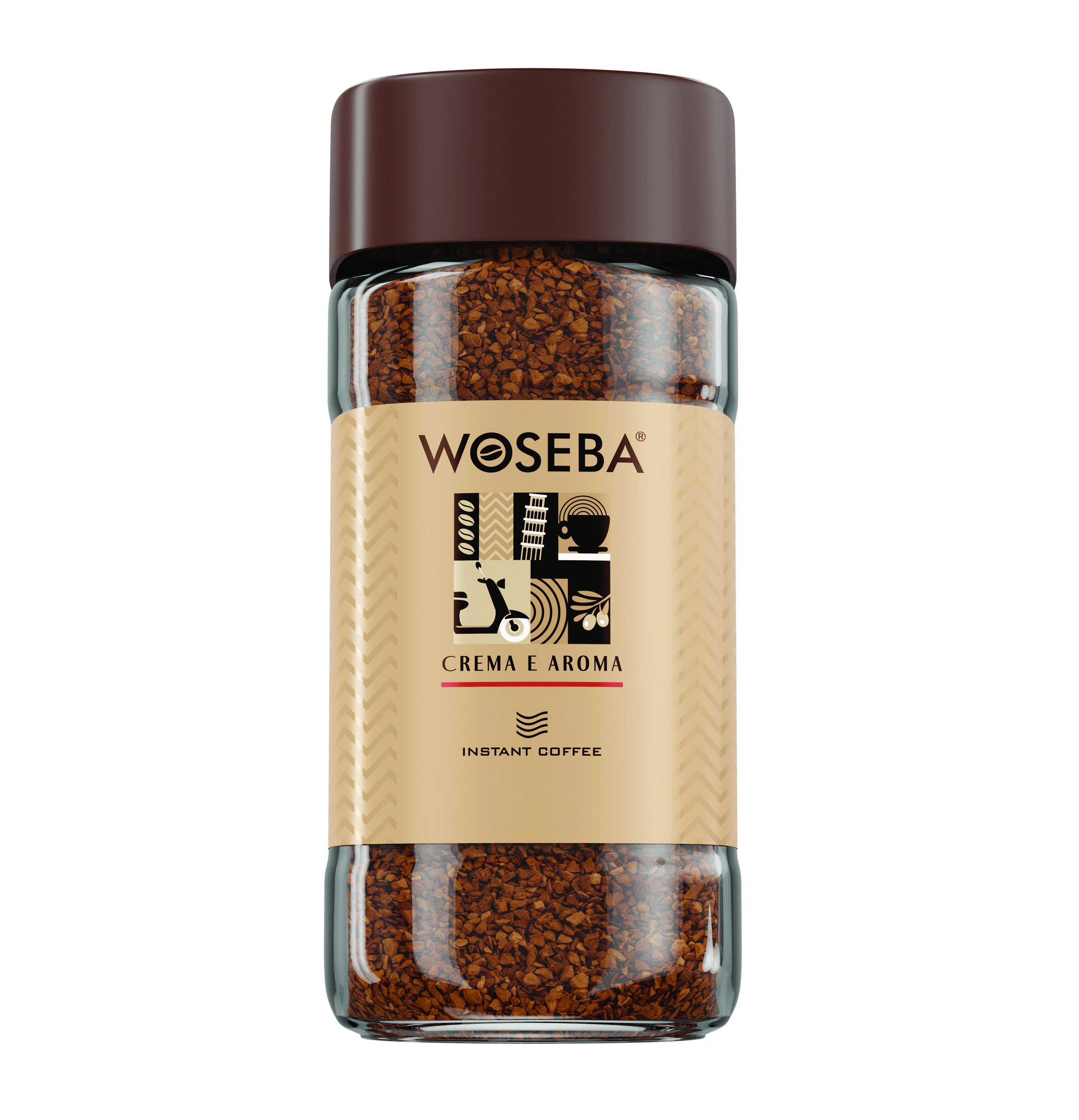 Kawa Woseba crema e aroma rozpuszczalna 200g