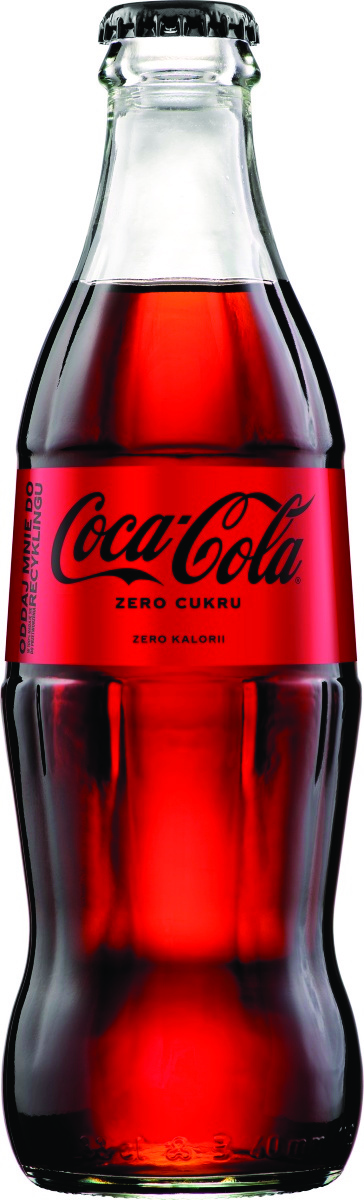 Coca-Cola Zero, butelka szklana, 0,33l