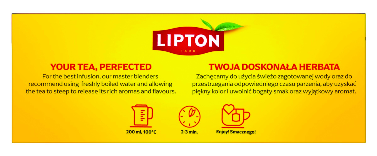 Herbata czarna Lipton yellow label 100 torebek