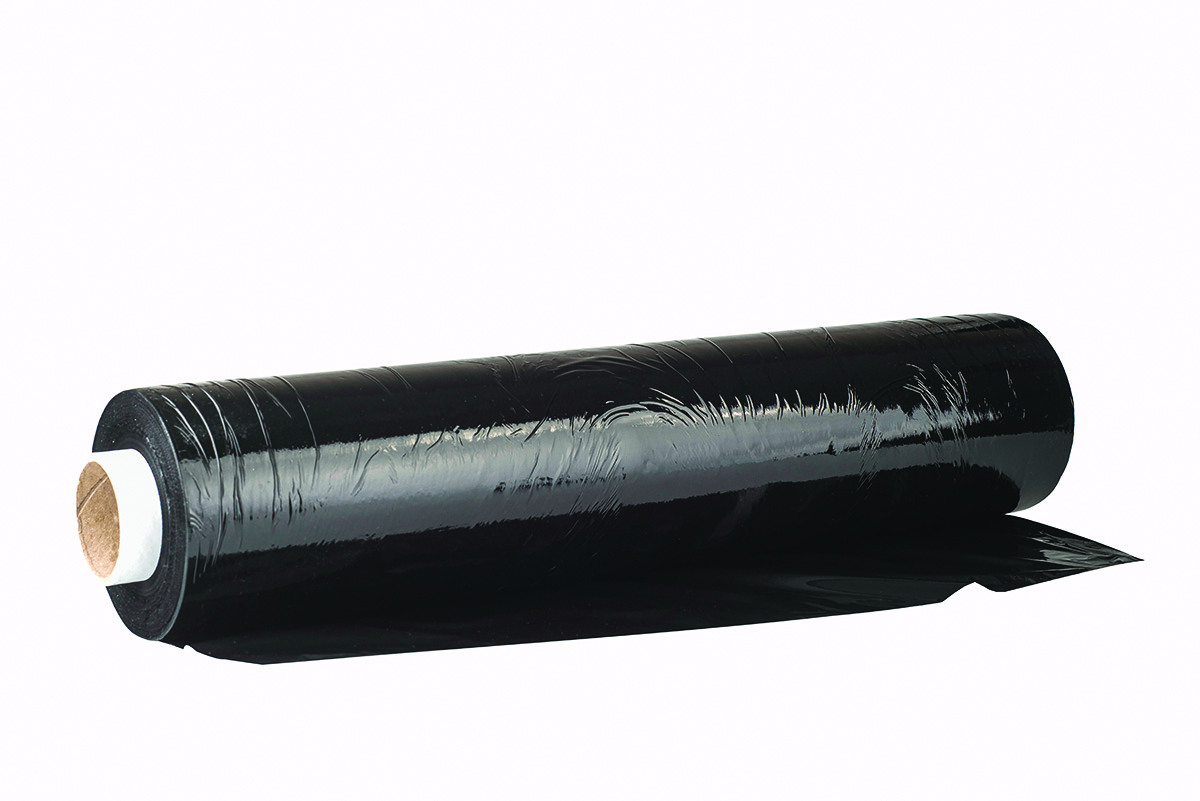 Folia stretch Office Products ręczna, 2,5kg netto, szer. 500mm, gr. 23µm, czarna
