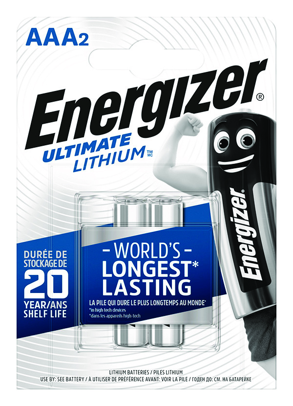 Bateria Energizer ultimate lithium, aaa, l92, 1,5v, 2 sztuki