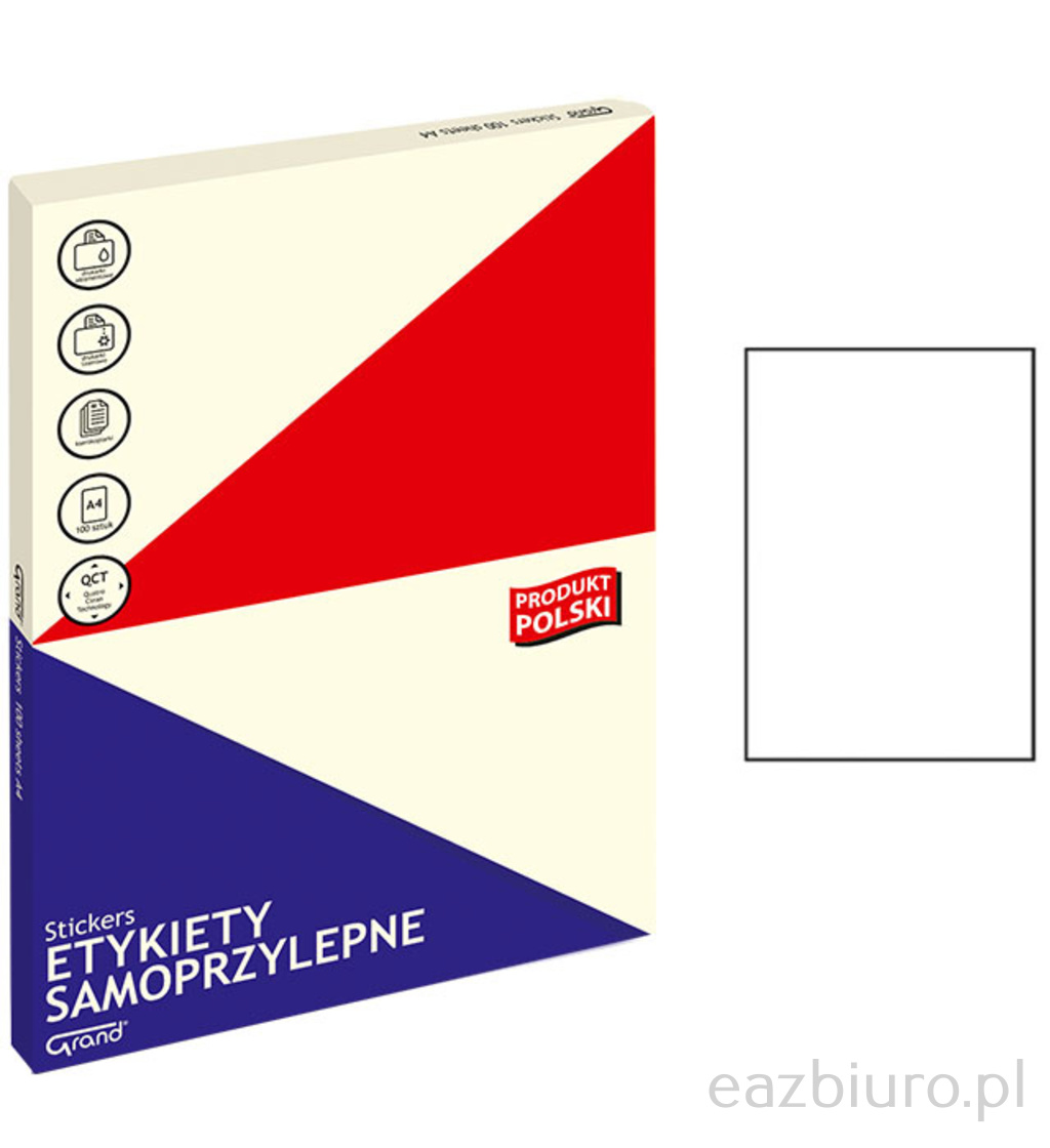 Etykiety samoprzylepne Grand 210x297 mm | eazbiuro.pl | Skorzystaj z rabatu!