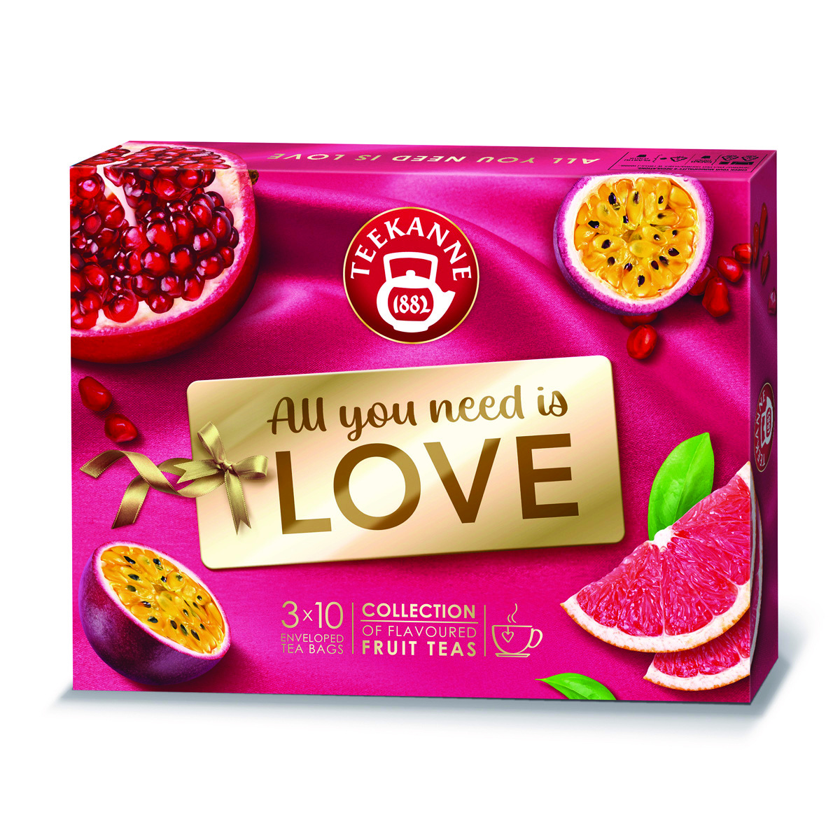 Herbata TEEKANNE Love, zestaw, 30 kopert