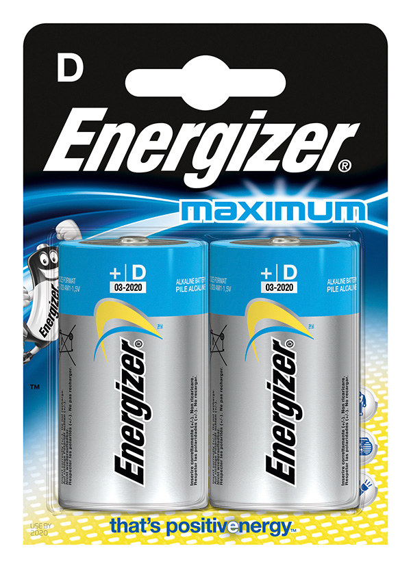 Bateria Energizer maximum, d, lr20, 1,5v, 2 sztuki