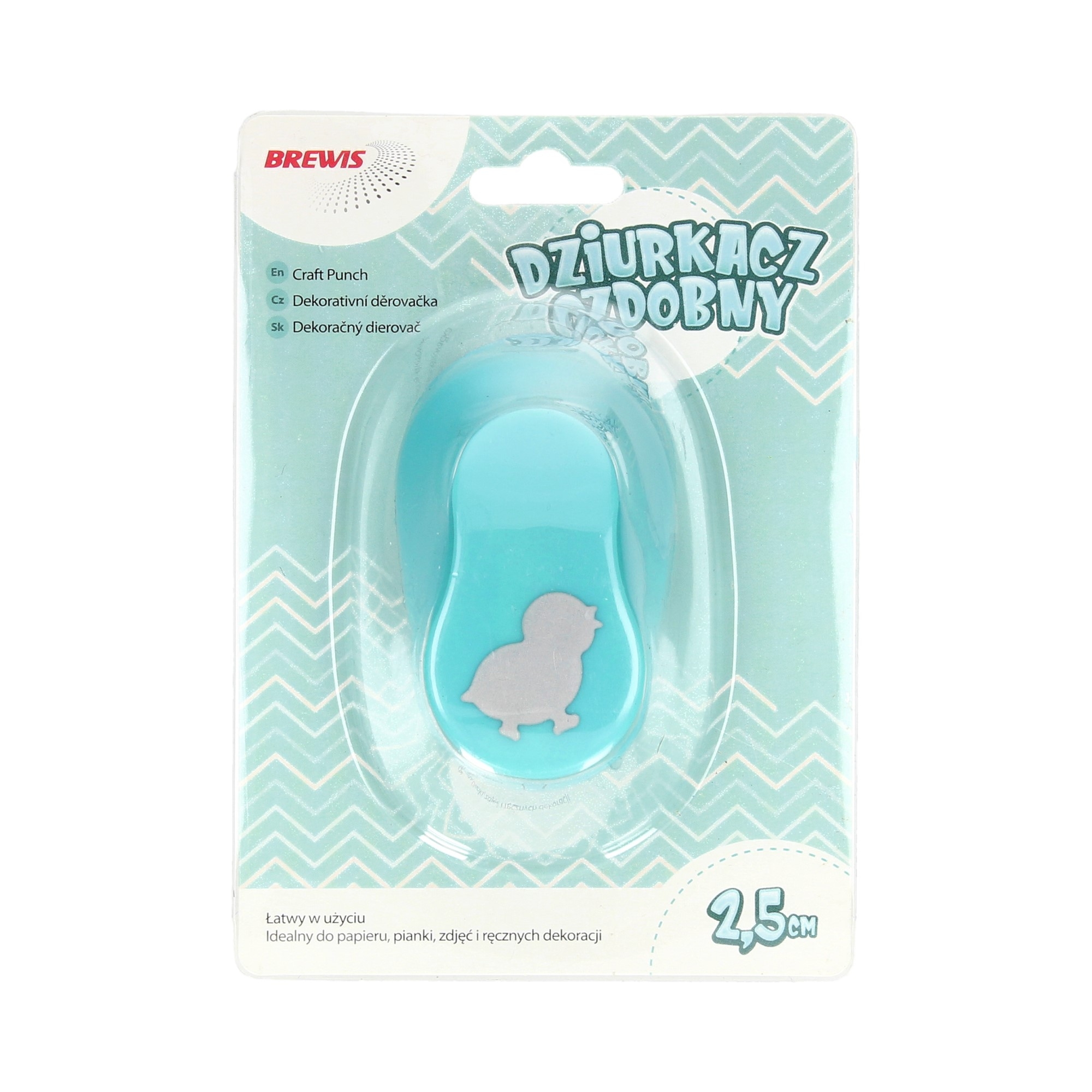 Dziurkacz ozdobny 2,5 cm kurczak | eazbiuro.pl | Zamów korzystnie!