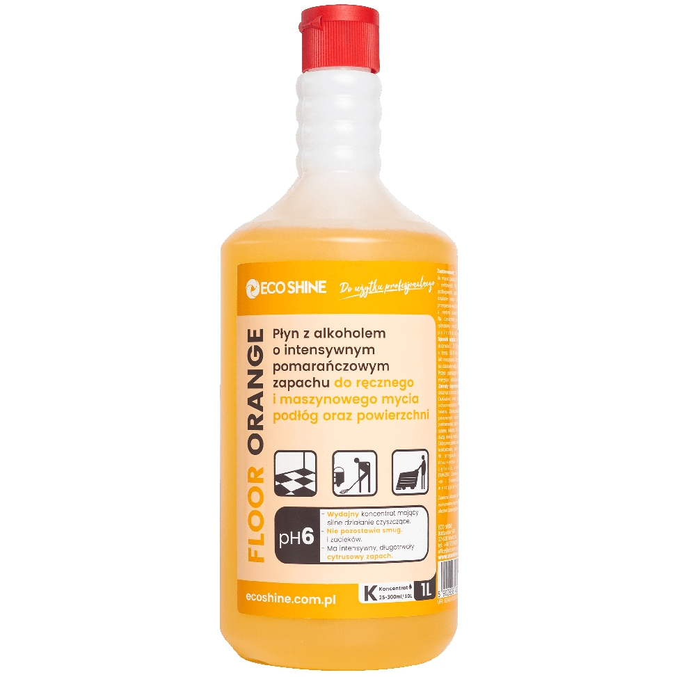 Eco Shine floor orange 1l zapachowy, niskopienią