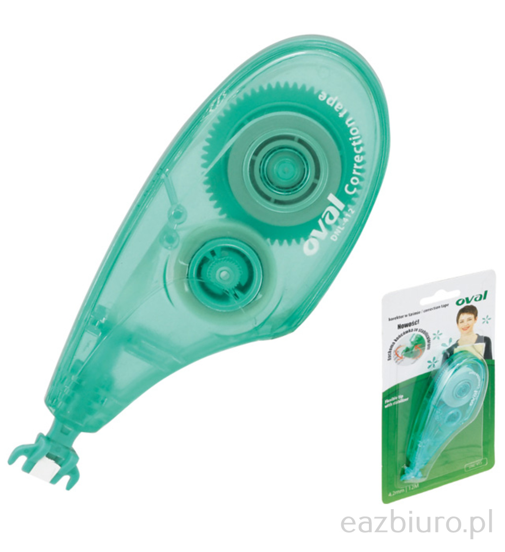 Korektor Oval w taśmie 4,2 mm x 12 m dnl-412 | eazbiuro.pl | Kup z dostawą!