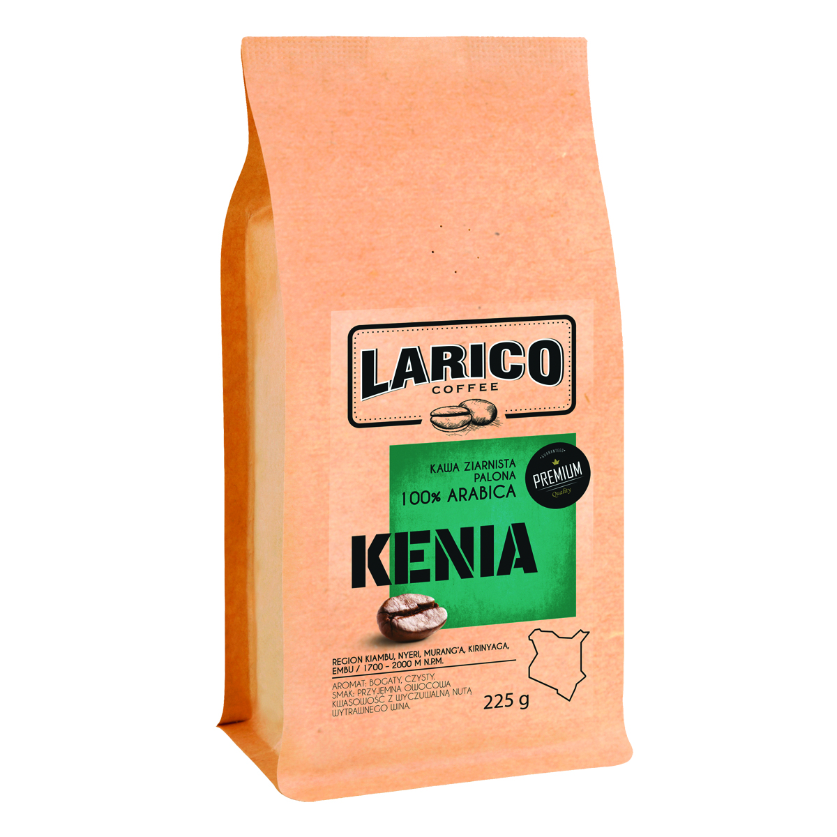 Kawa Larico kenia, ziarnista, 225g