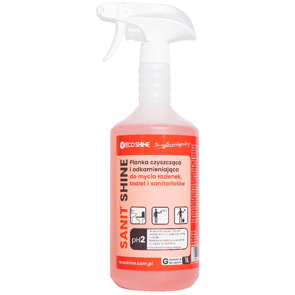Eco Shine sanit shine 1l gotowy płyn do mycia i